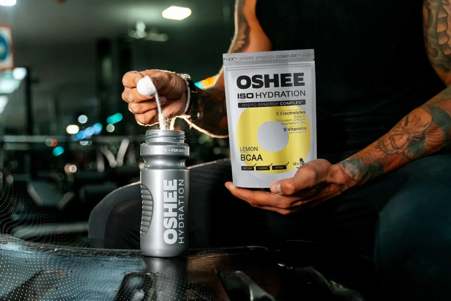 OSHEE ISO Hydration izotonik w proszku Lemon BCAA 1050 g