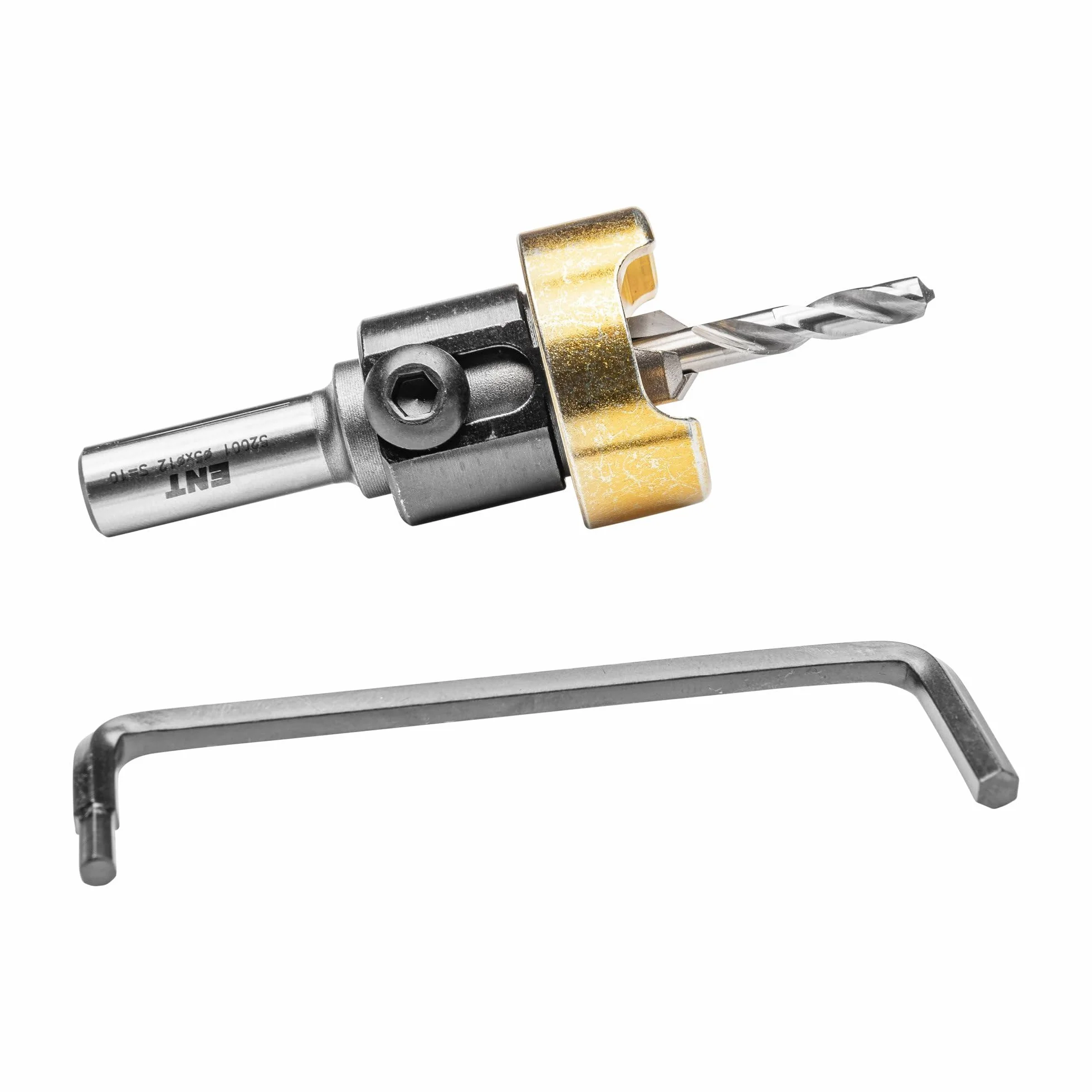 ENT 52001 Pogłębiacz z metalowym ogranicznikiem głębokości Węglik spiekany, średnica wiertła (D2) 5,0 mm, pogłębiacz (D1) 10 mm, L 65 mm