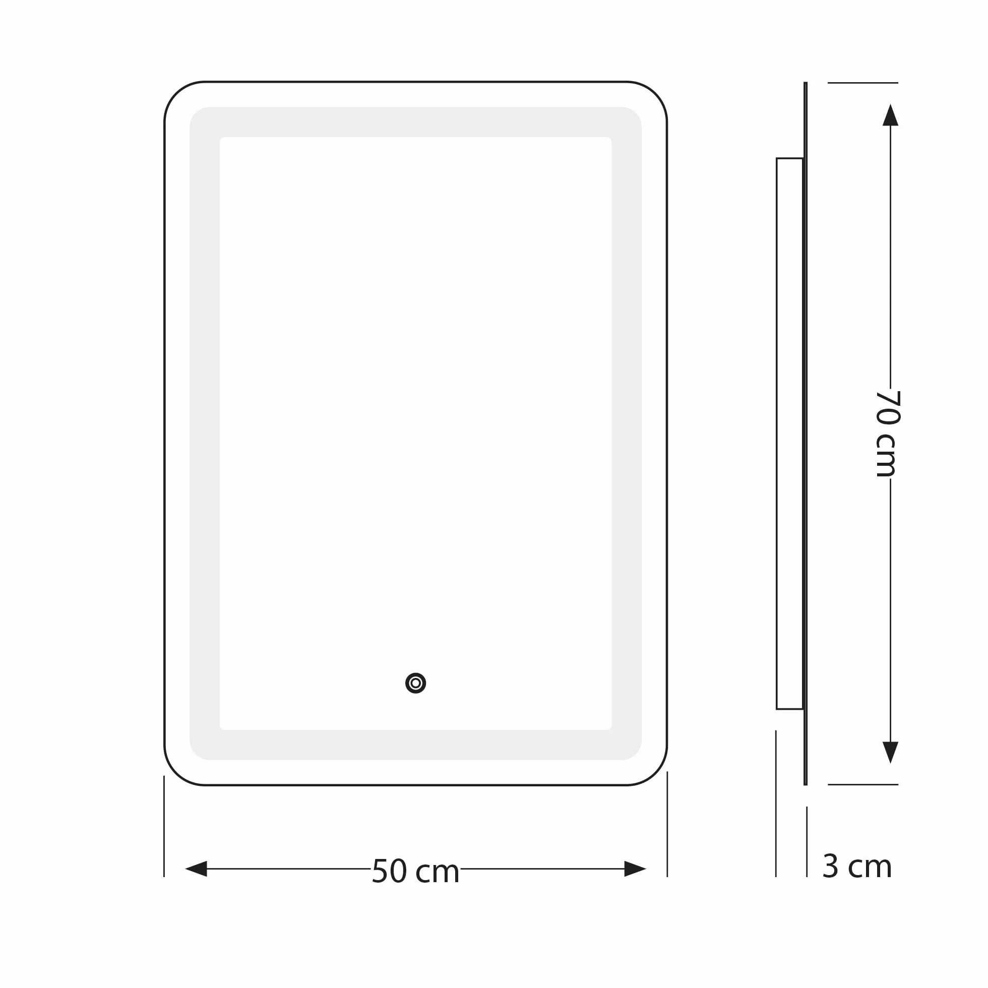ledscom.de 2 lustra LED BALI z oświetleniem, 50 cm x 70 cm, 1695 lm, biały