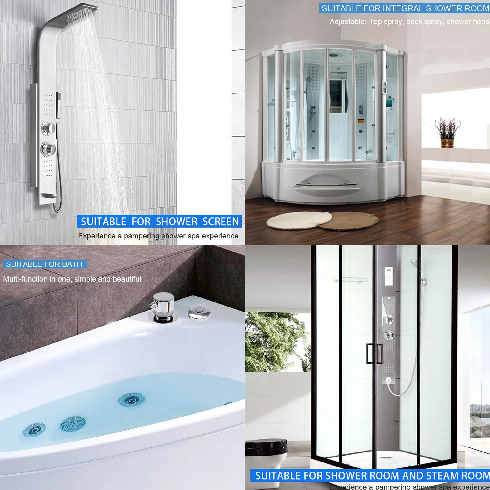 2/3/4/5 wyjściowy mosiężny termostatyczny kran prysznicowy, typ dzielony, termostatyczny zawór sterujący do prysznica, łaźni parowej, panel kolumny prysznicowej, wkład mosiężny, zawór mieszający wodę