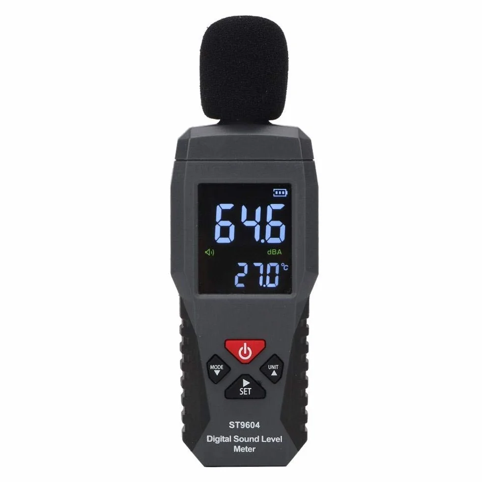 Sonometr SMART SENSOR Dźwięk Rejestrator poziomu dźwięku Tester szumów Audionumeryczny miernik dźwięku, zakres pomiarowy 30-130 dB