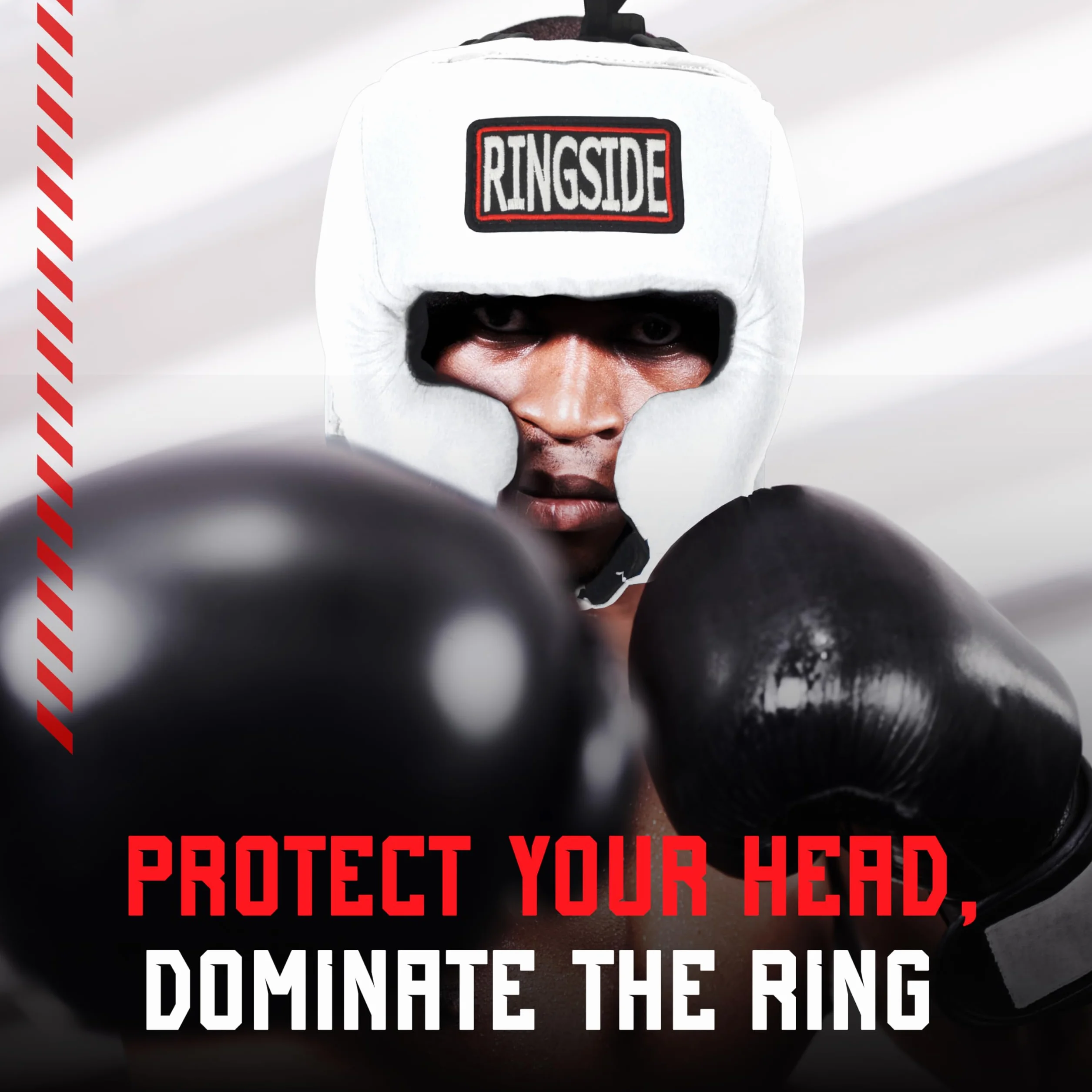 Ringside Competition Boxing Muay Thai MMA Sparring ochrona głowy nakrycia głowy policzki, czarne, L