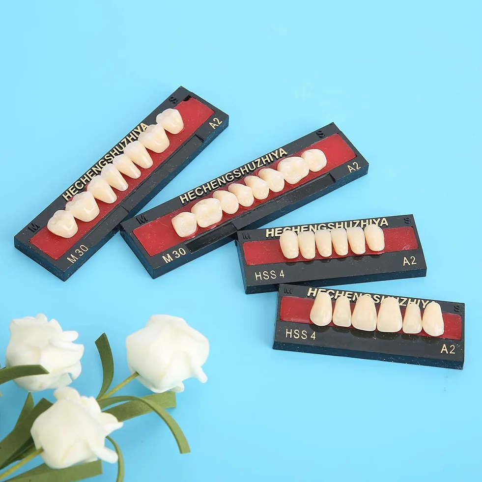 Zęby Sztuczne Protezy z żywicy, z żywicy Syntetycznej Materiał Dentystyczny z żywicy Syntetycznej Wypełnienia Sztuczne dla Pacjentów z Utratą Jamy Ustnej do Produkcji Protez Całkowitych lub