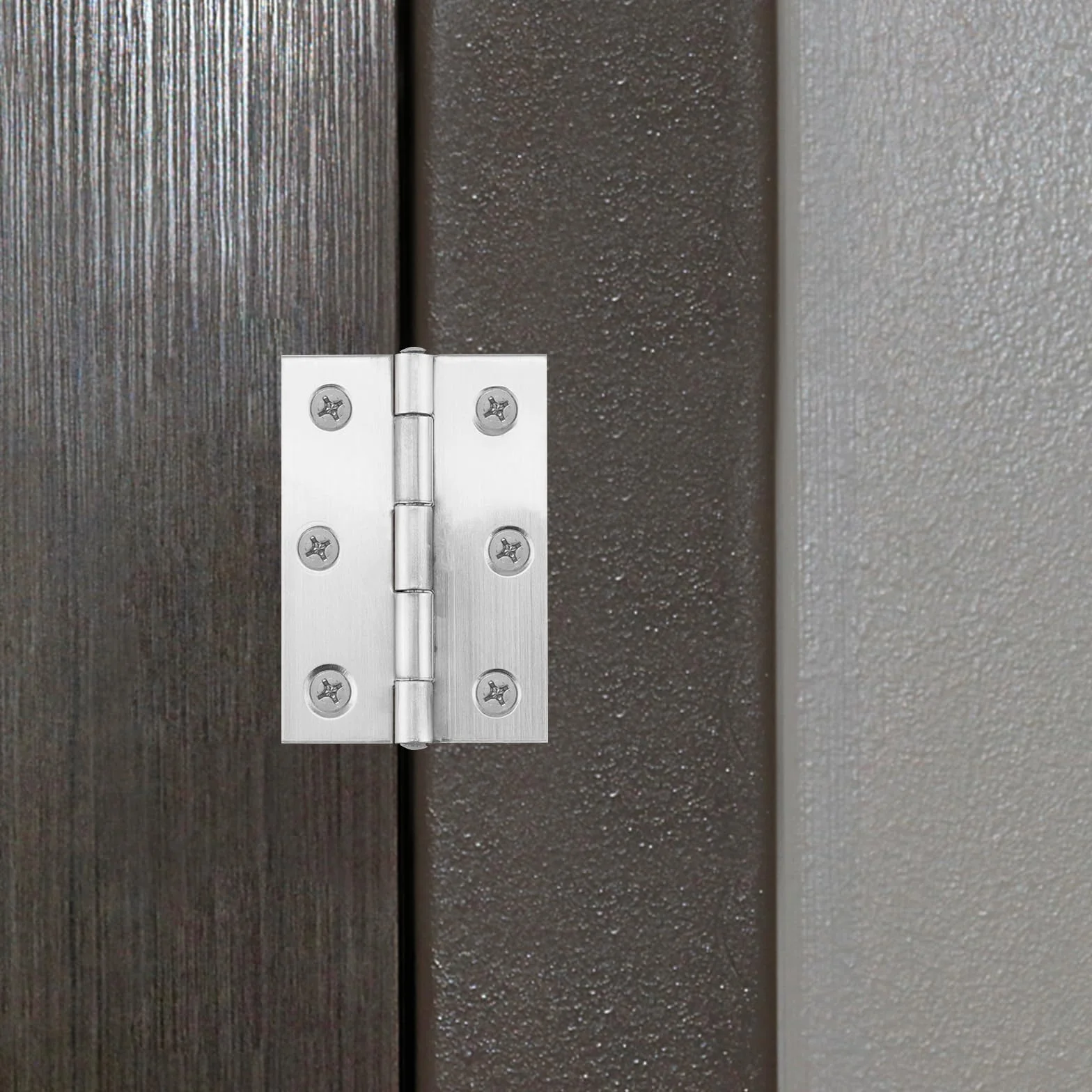 ZOENHOU 16 sztuk zawiasów ze stali nierdzewnej, 63 x 44 mm, zawiasy drzwiowe, sk?adane zawiasy fortepianowe, zawiasy drzwiowe, z??cze wtykowe z 96 ?rubami do szafek, okien, drzwi