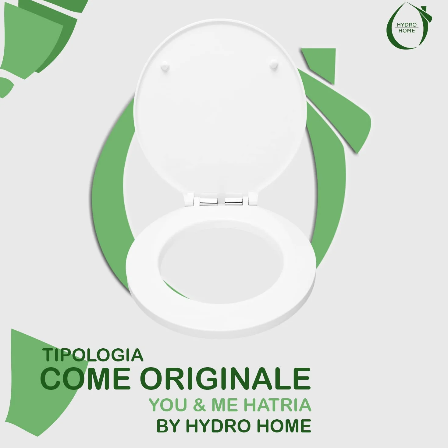 Deska sedesowa jak oryginał You & Me Hatria Classic termoutwardzalna biała HYDRO HOME