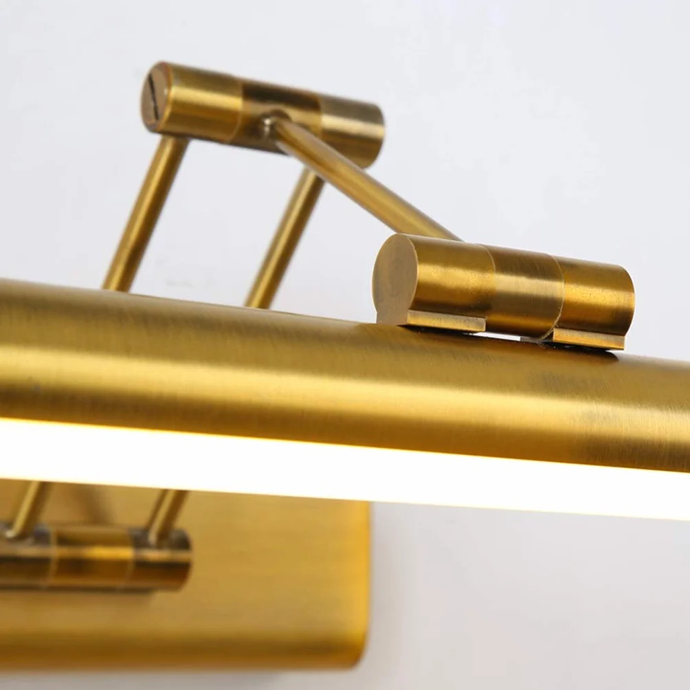 Ludo Kąpieli Lampy Led Luprzednie Światło Prosta Łazienka Korytarz Kinkiet Europejski Lulampa Gabinetowa Lampa Do Makijażu Regulacja Teleskopowa Oświetlenie Ścienne/White Light-80Cm/16W