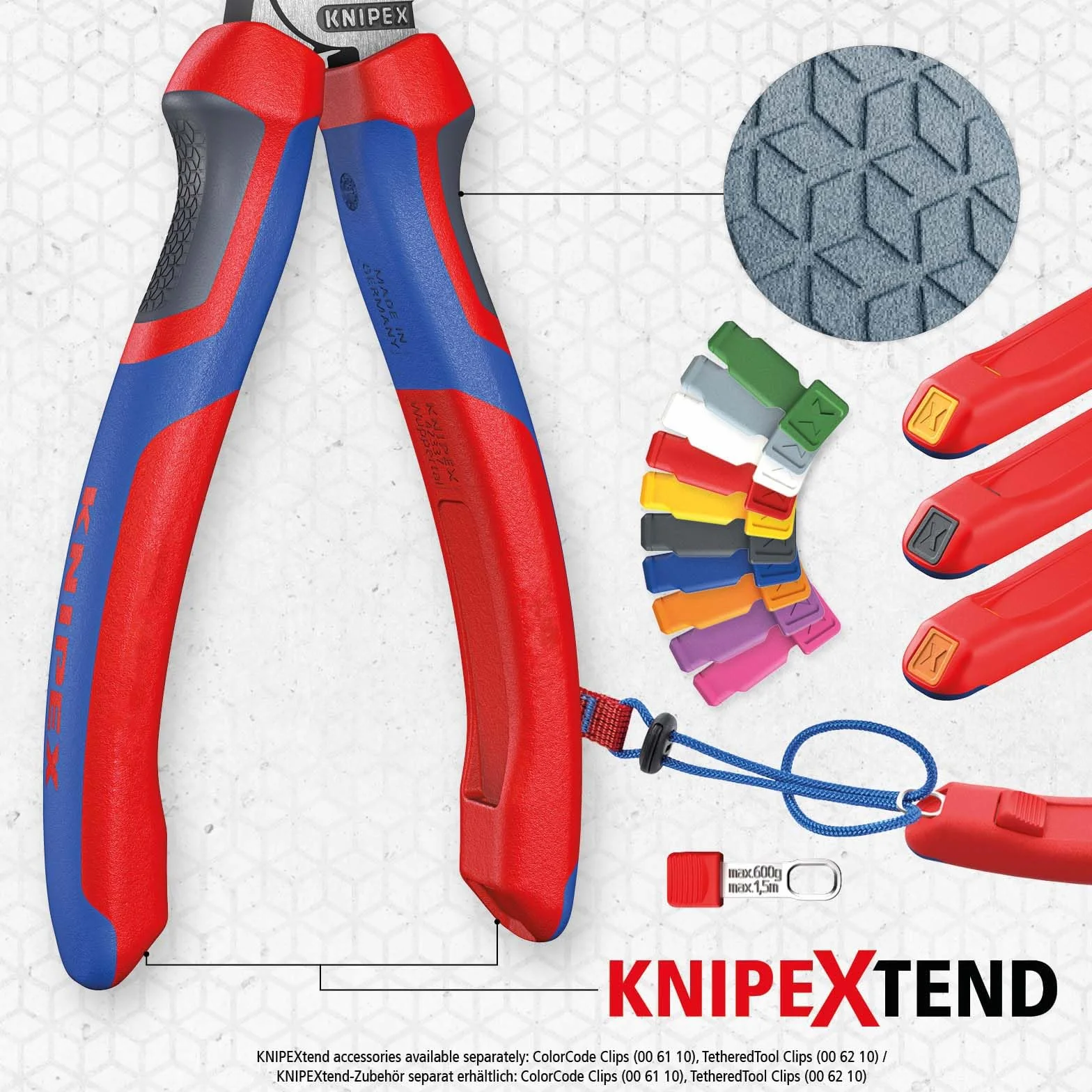 KNIPEX Szczypce uniwersalne chromowany z rękojeściami Comfort 140 mm, 03 05 140