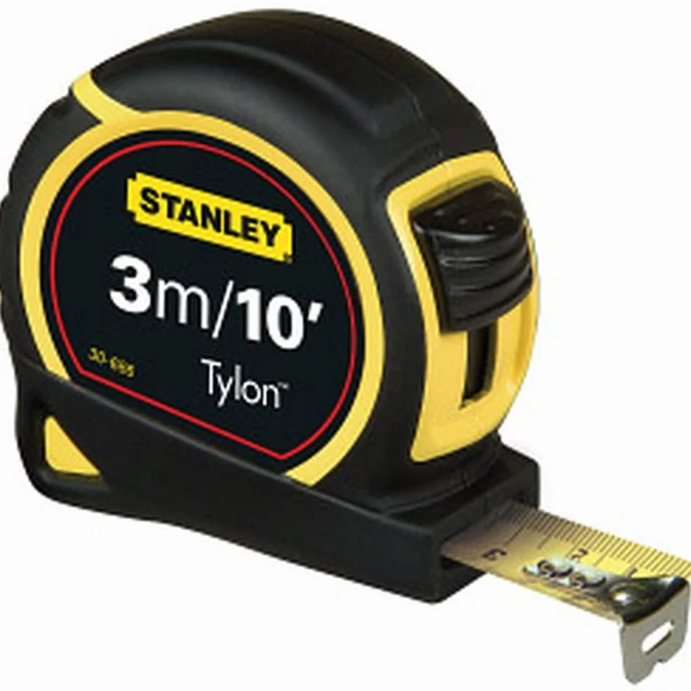 STANLEY, Miara zwijana o długości 3m, metryczno-calowa, Tylon, metrówka, taśma miernicza, 0-30-686