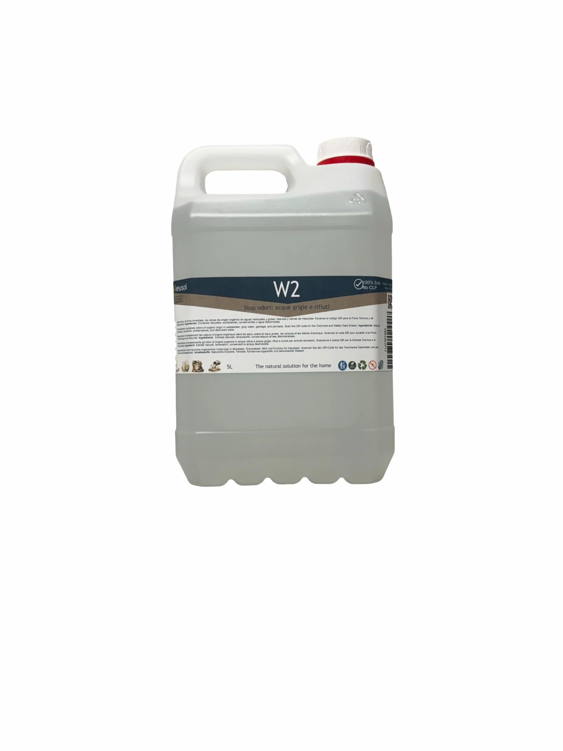 W2 5L Płyn Odorless Odor Eliminator na zapachy z kanalizacji w rurach spustowych, szambach, rurociągach, odświeżacz powietrza w łazience, odpływy toaletowe, odpływy podłogowe.