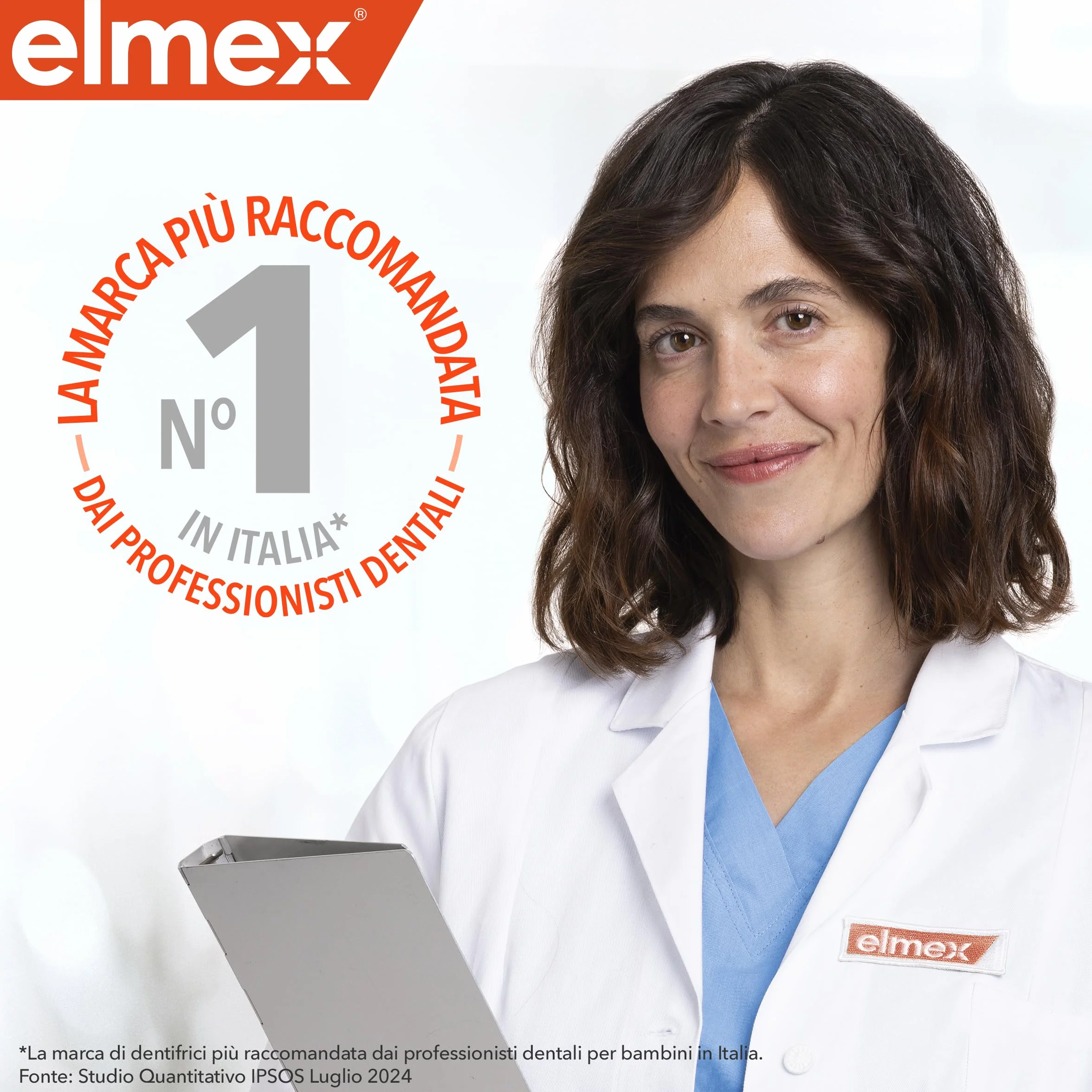 Elmex Pasta do zębów dla dzieci, 1 sztuka x 50 ml, chroni przed próchnicą, pasta do zębów dla dzieci w wieku 0-6 lat, zawiera 1000 ppm fluorku aminu