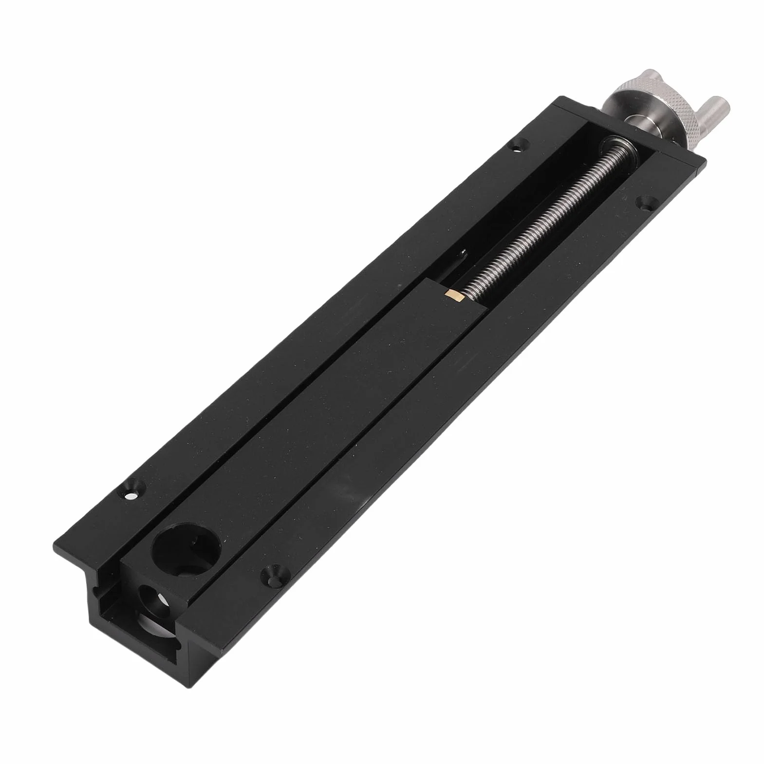 Generic Imadło Końcowe Stołu do Obróbki Drewna Solidny Zacisk Szybkozłączny ze Stopu Aluminium dla Entuzjastów Rzemiosła Profesjonalni Inżynierowie Skok 0-110 Mm Otwór Stołowy 20 Mm