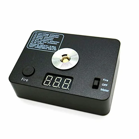 521 Mini Tab Coil tester palnika, rezystancja pomiarowa, omy, narzędzie DIY, cyfrowy wyświetlacz