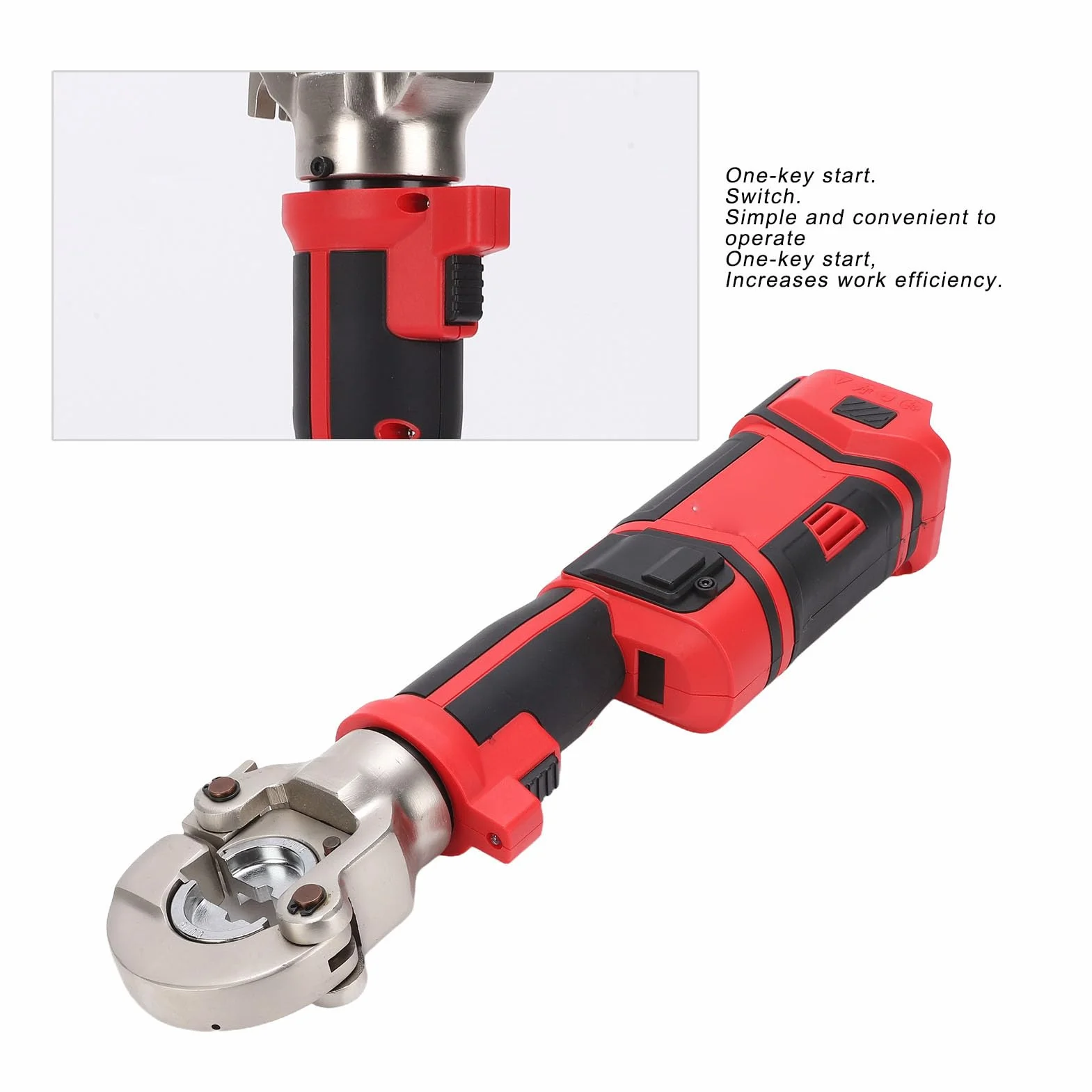 Generic Elektryczna Zaciskarka Hydrauliczna Wydajne Narzędzie do Przewijania za pomocą Jednego Klucza Miedzianych Aluminiowych Końcówek Kablowych z Matrycami Zagniatającymi dla Telekomunikacji i