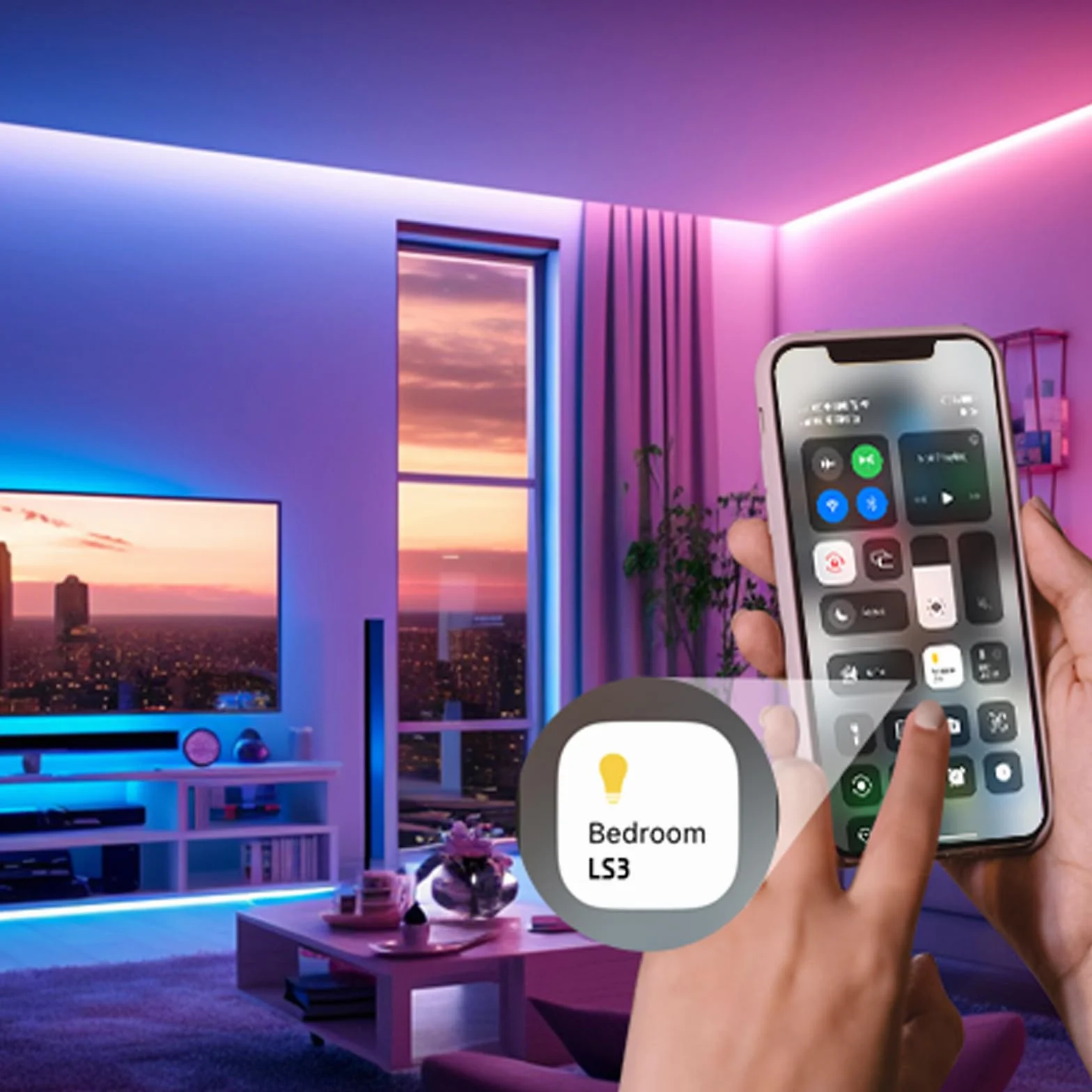 OBA VOCOlinc LS2201 Smart taśma LED, RGB+IC, 10 metrów, Wi-Fi 2,4 GHz, 16 milionów kolorów, kompatybilny z Apple HomeKit, Google Home, Alexa