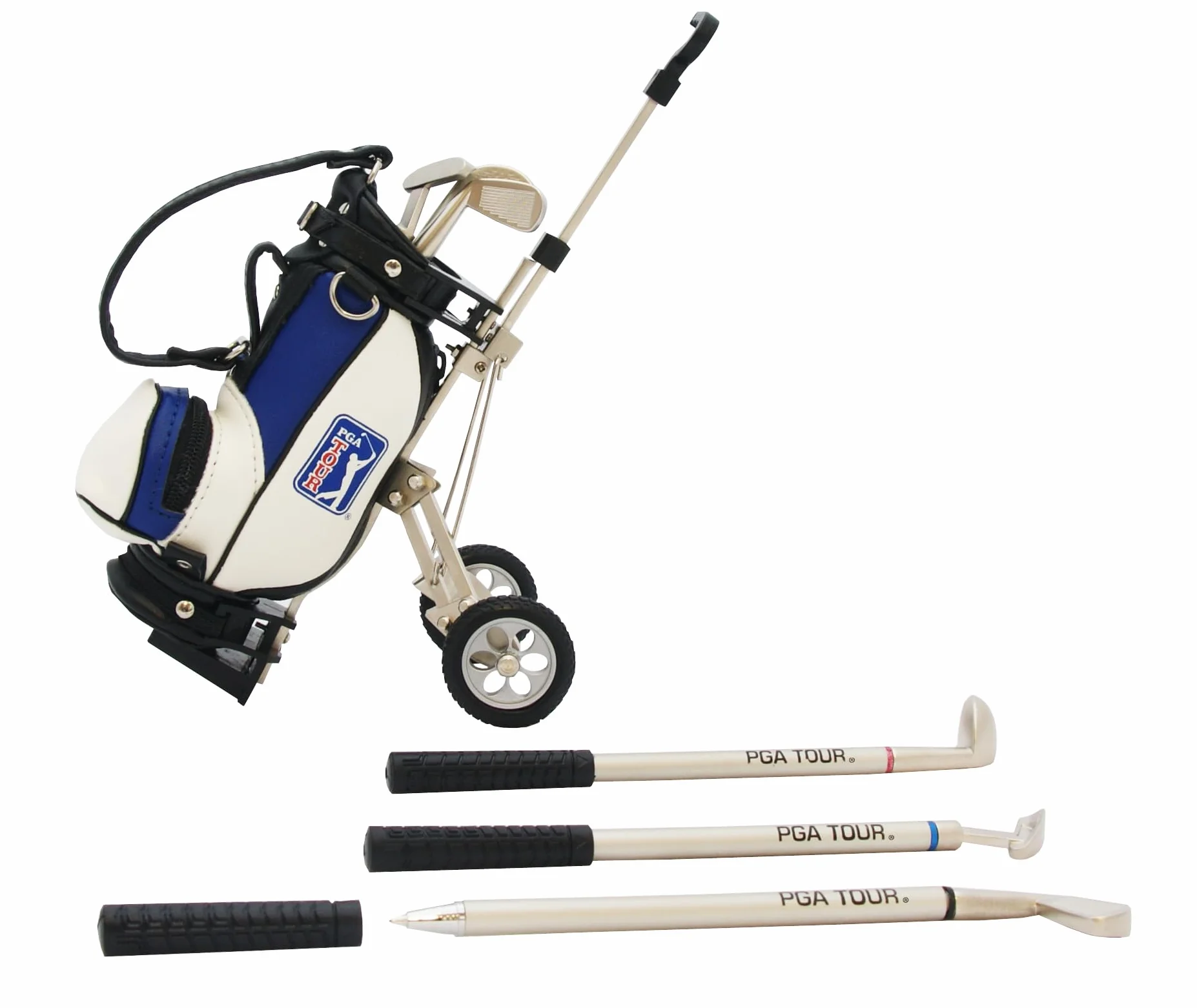 PGA TOUR Gadżet torba golfowa na biurko i długopis zestaw upominkowy, czarny