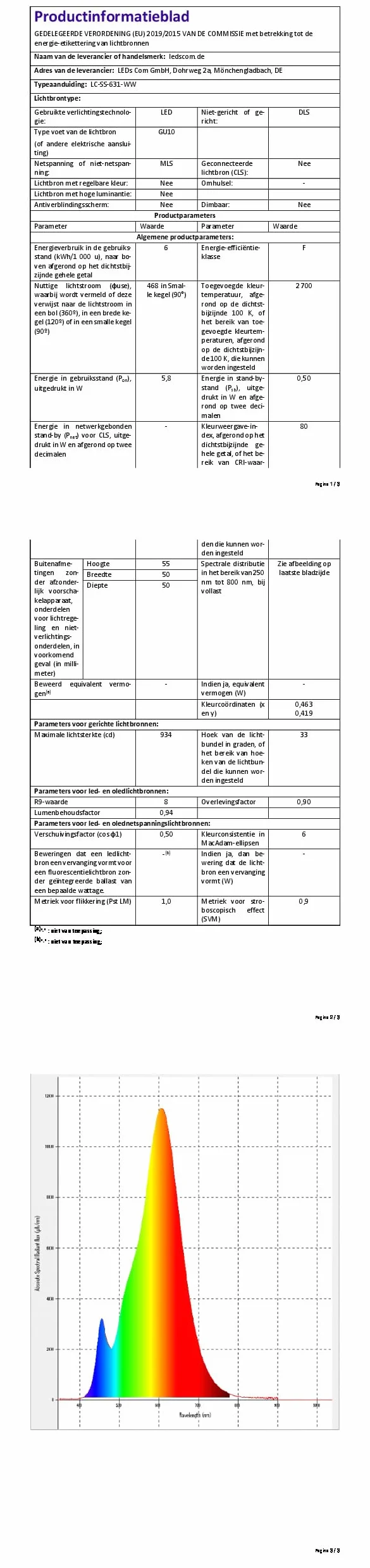 ledscom.de BOFU Oprawa wpuszczana w ziemię stal nierdzewna okrągła IP67 150mm Ø lampa LED 5,473W 468lm 30° ciepła biel