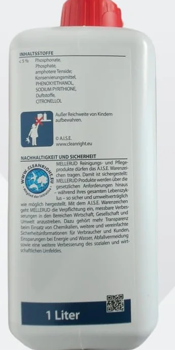 MELLERUD Środek do usuwania cementu i marmuru, 1 x 1 l, skuteczny środek czyszczący do usuwania pozostałości cementu, resztek cementu i wielu innych zabrudzeń – idealny do delikatnych powierzchni