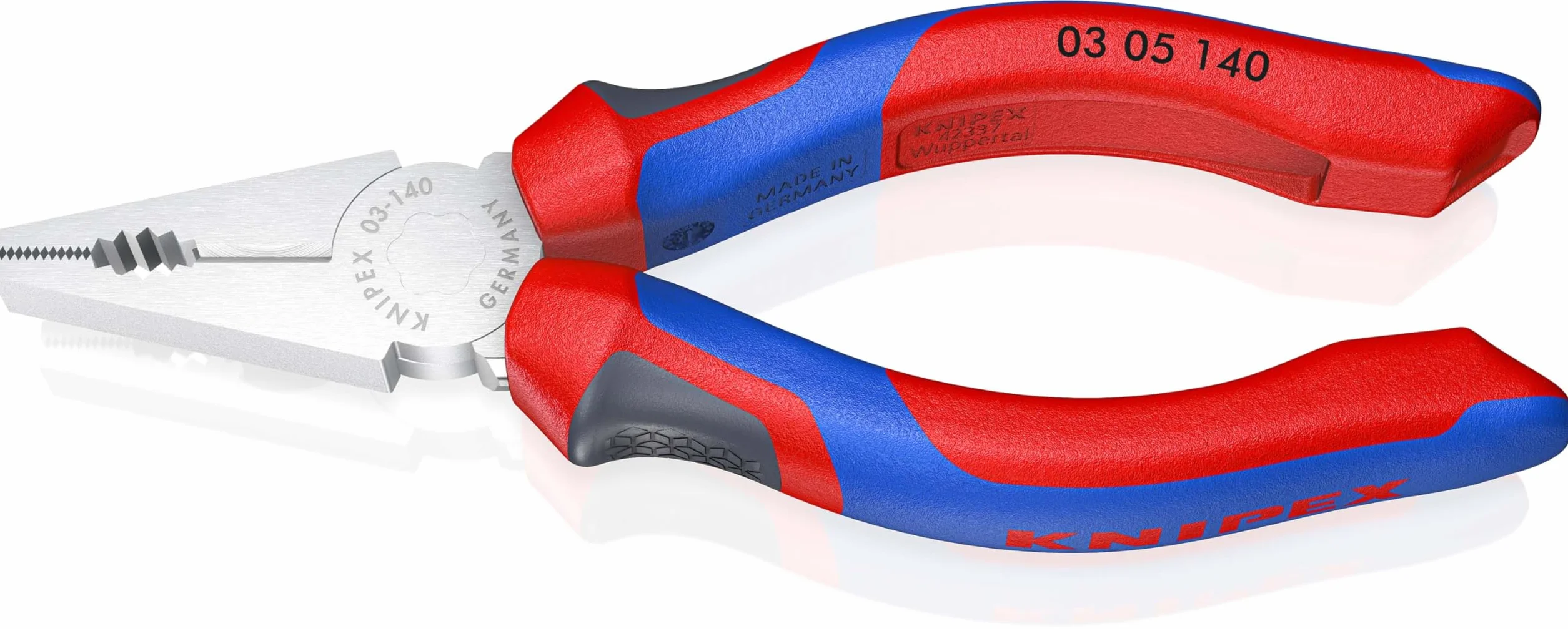 KNIPEX Szczypce uniwersalne chromowany z rękojeściami Comfort 140 mm, 03 05 140