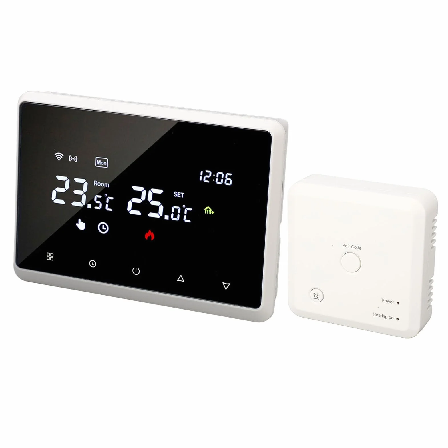 Niesamowity Inteligentny Termostat Wi-Fi Doodle Me98 Termostat do Kotła Naściennego AC230V 60 Hz Biały Elegancki Internet z możliwością Precyzyjnej Kontroli Temperatury