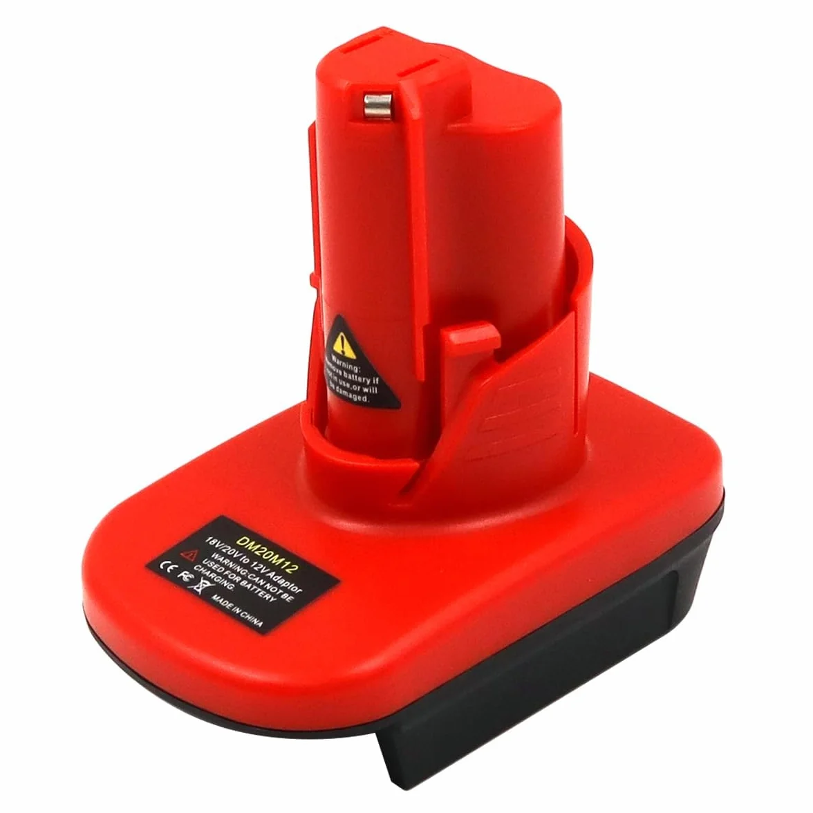Namvo Adapter M12 Kompatybilny z Avec Les Outils Electriques Milwaukee 18V DeWalt 18V 20V Push On Charge Les Electriques M12 do gramofonowania Avec Les Batteries M18