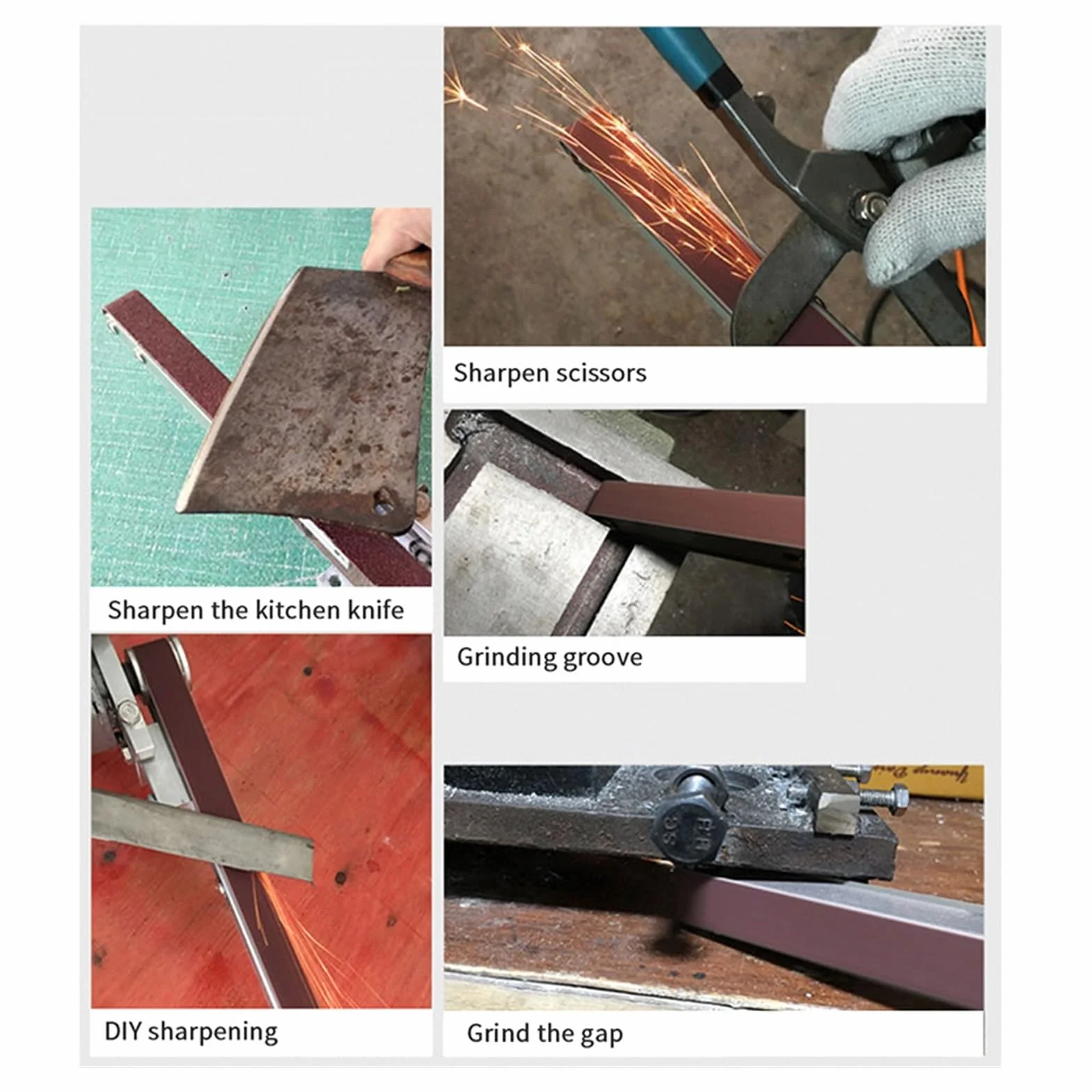 Szlifierka elektryczna Elektryczna szlifierka taśmowa szlifierka kątowa Mini DIY szlifowanie elektryczne szlifierka narzędzia 330x10MM pasy ścierne Wysoka prędkość, cichsza(795)
