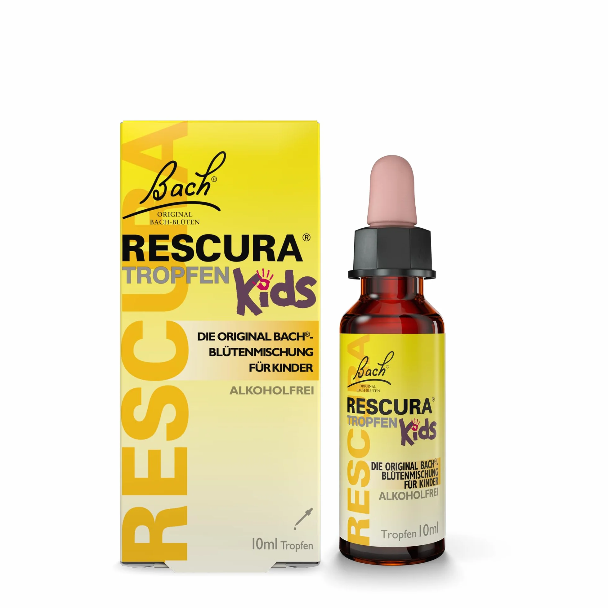 Bachblüten Original BACH RESCURA Kids krople bezalkoholowe 10 ml mieszanka kwiatów Bacha dla dzieci