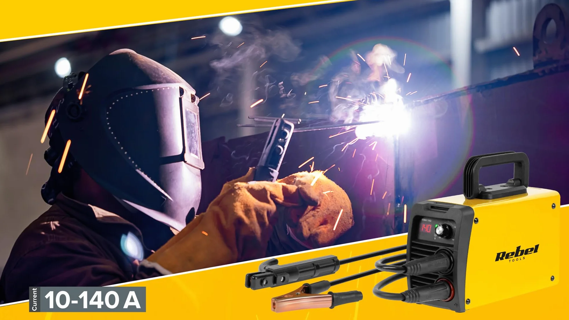 Spawarka Inwertorowa MMA 140A Rebel Electro RB-1040