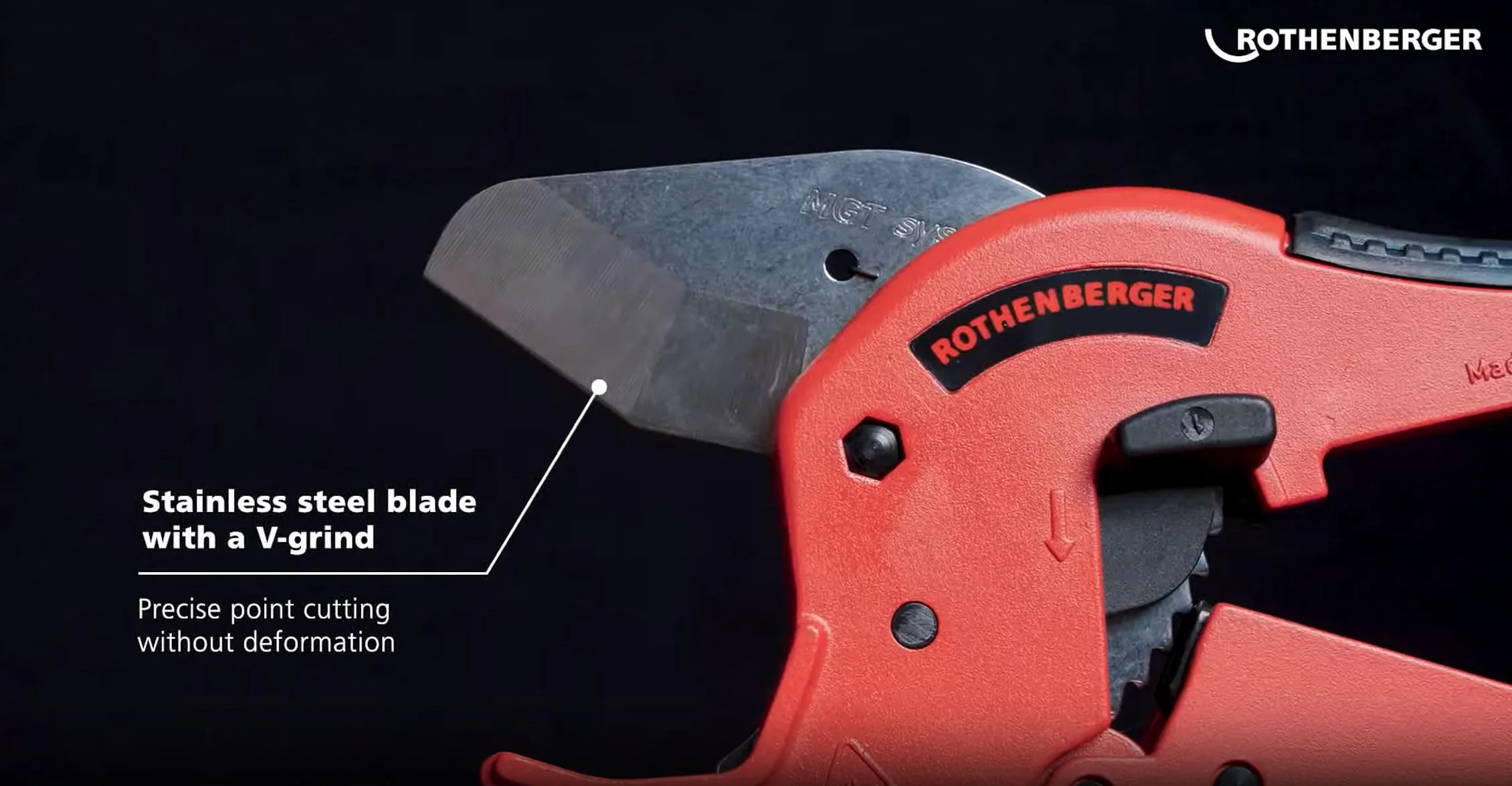 ROTHENBERGER 52000 ROCUT TC 42 Professional, nożyce do rur z tworzyw sztucznych, 0-42 mm