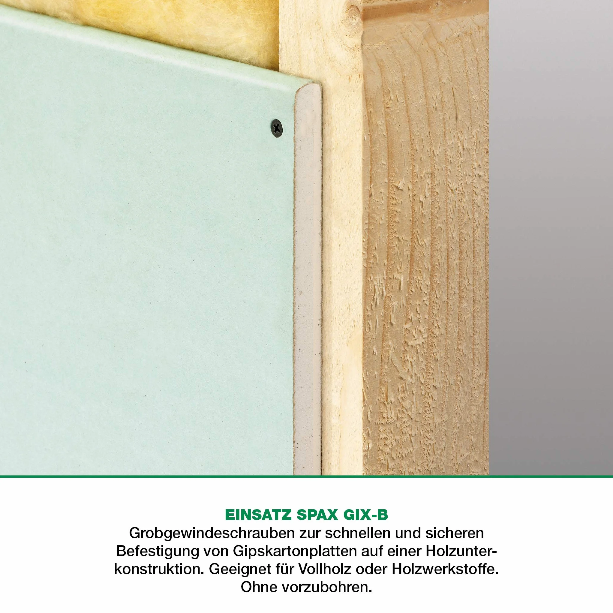 SPAX GIX-B Wkręty do szybkiego montażu 3,9 x 30 mm, gwint gruboziarnisty, 1000 sztuk, łeb trąbki, z rowkiem krzyżowym H2, śruby do suchej zabudowy do drewnianych podkonstrukcji – 1891170390305