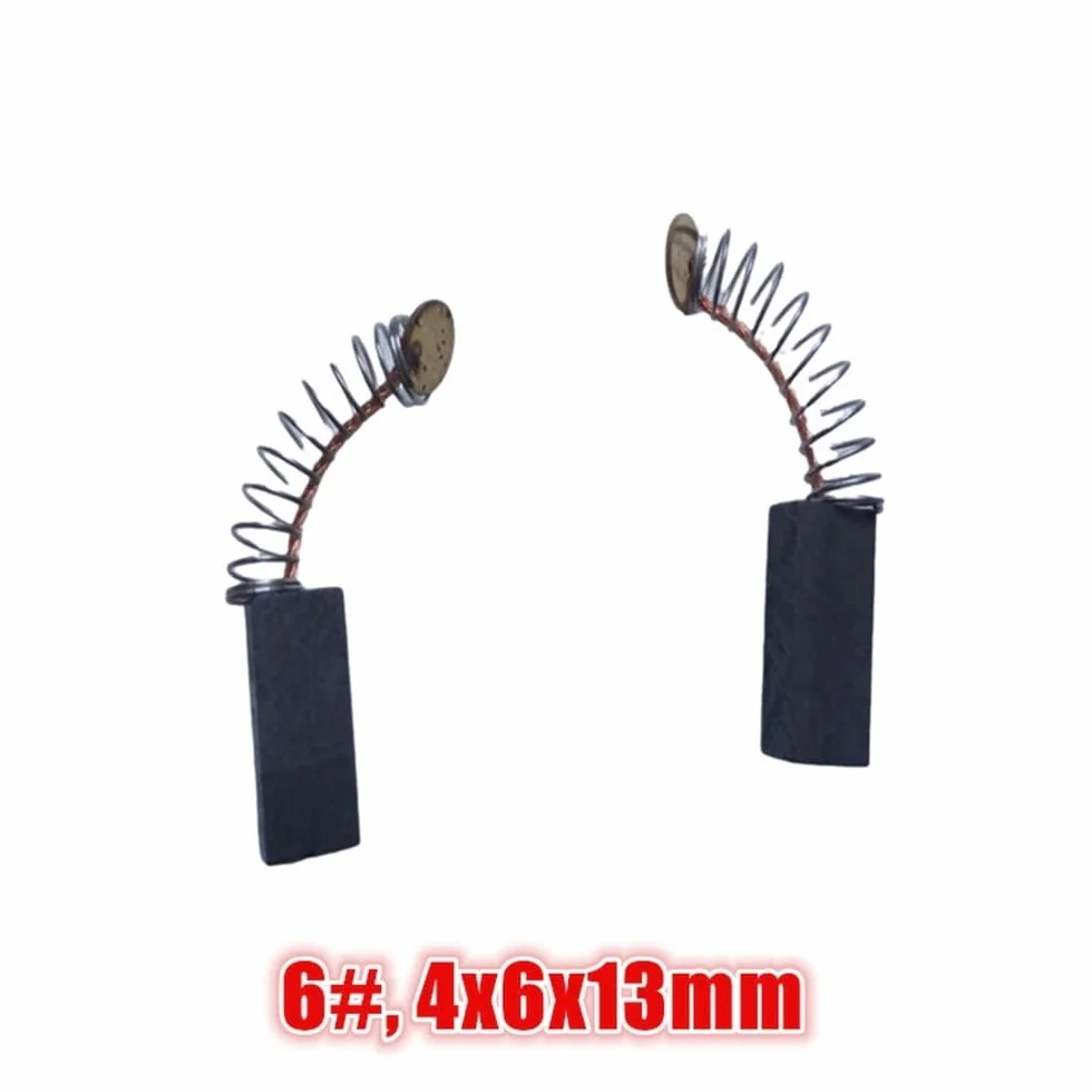 20 szt. Elektrycznych szczotek węglowych do elektronarzędzi, szczotki zamienne do silników tnących(4x6x13mm)