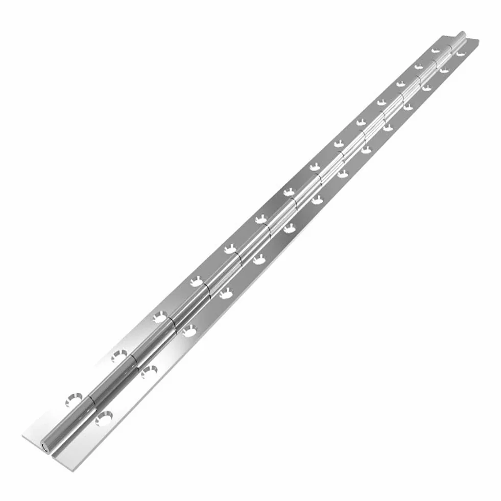 metalowy zawias fortepianowy, 600 x 38 x 1 mm, długi zawias ze stali nierdzewnej, otwierany pod kątem 270 stopni, wytrzymały zawias meblowy do fortepianu, szafek, drzwi, dużych okien, łodzi,
