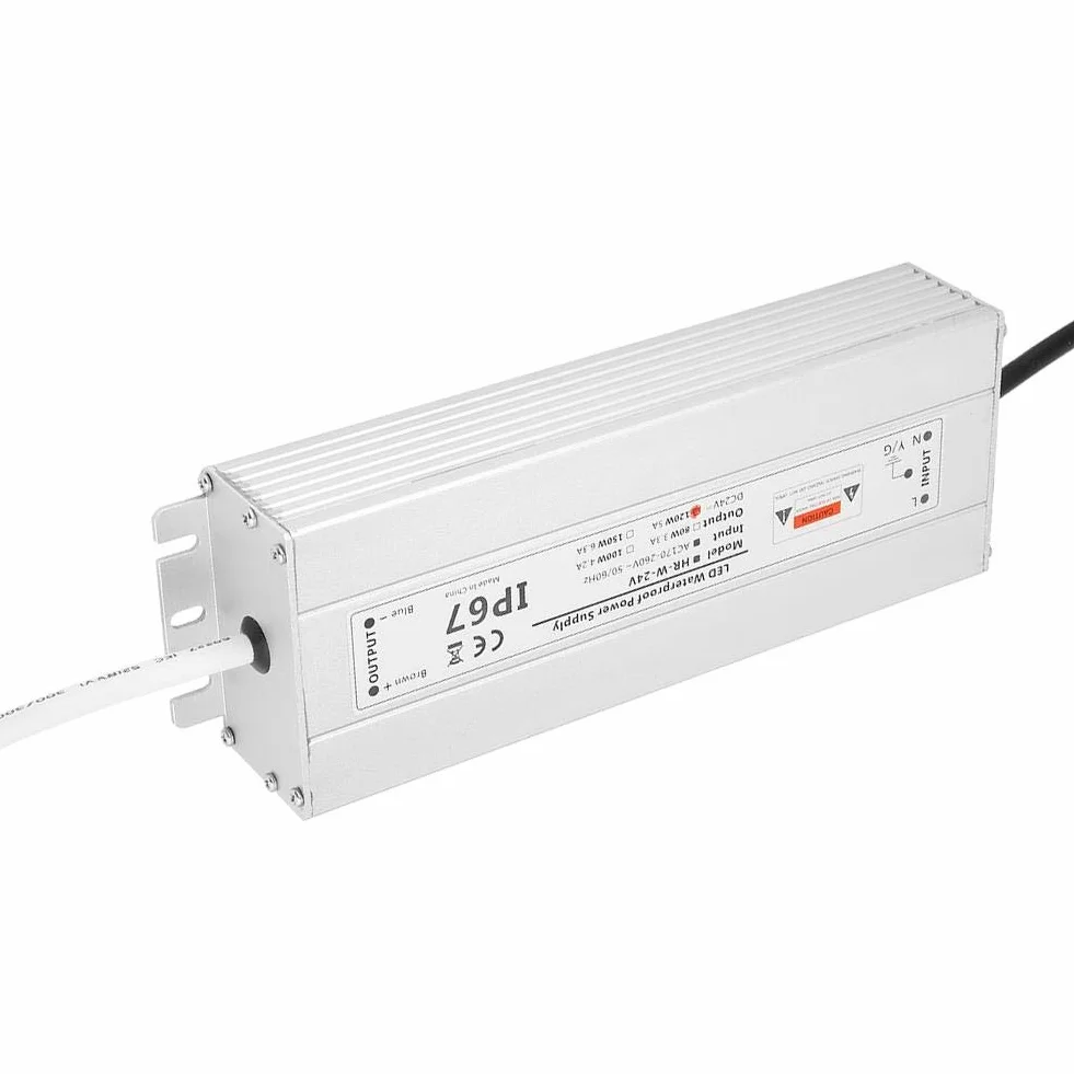 Zasilacz LED, 24 V 120 W 5 A LED listwa świetlna zasilacz IP67 wodoszczelny sterownik LED transformator zasilacz