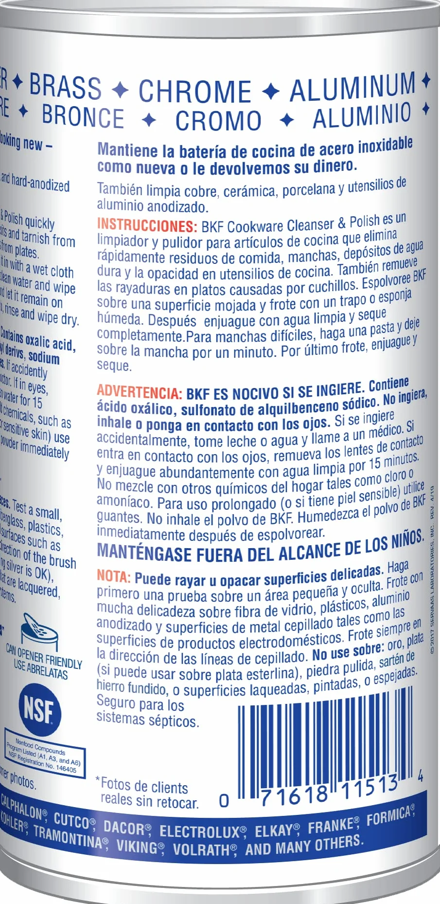 Servaas Lans Bar Keepers Friend środek czyszczący, 300 ml