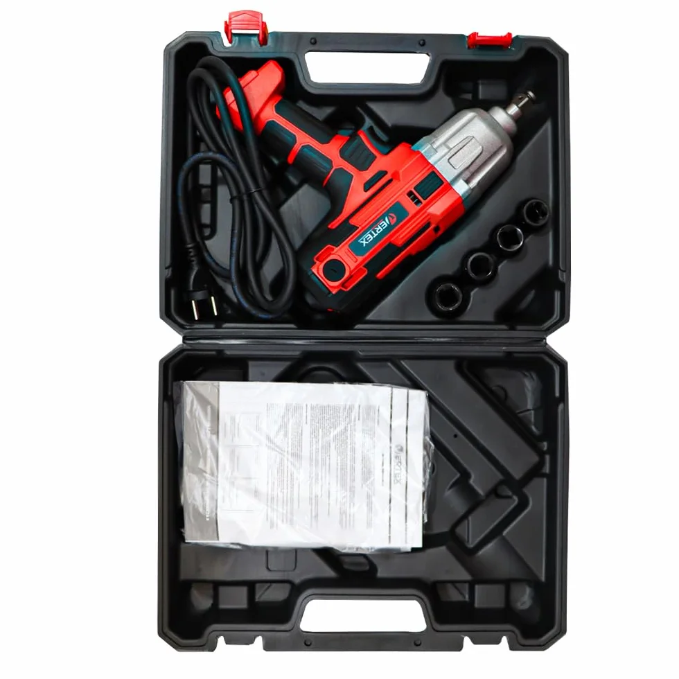 Vertex Klucz Udarowy VKU4500, 450W, 400 Nm, 2600 obr/min, z Nasadkami 17-22mm, Uchwyt 1/2", Przewód 2m, w Walizce PCV
