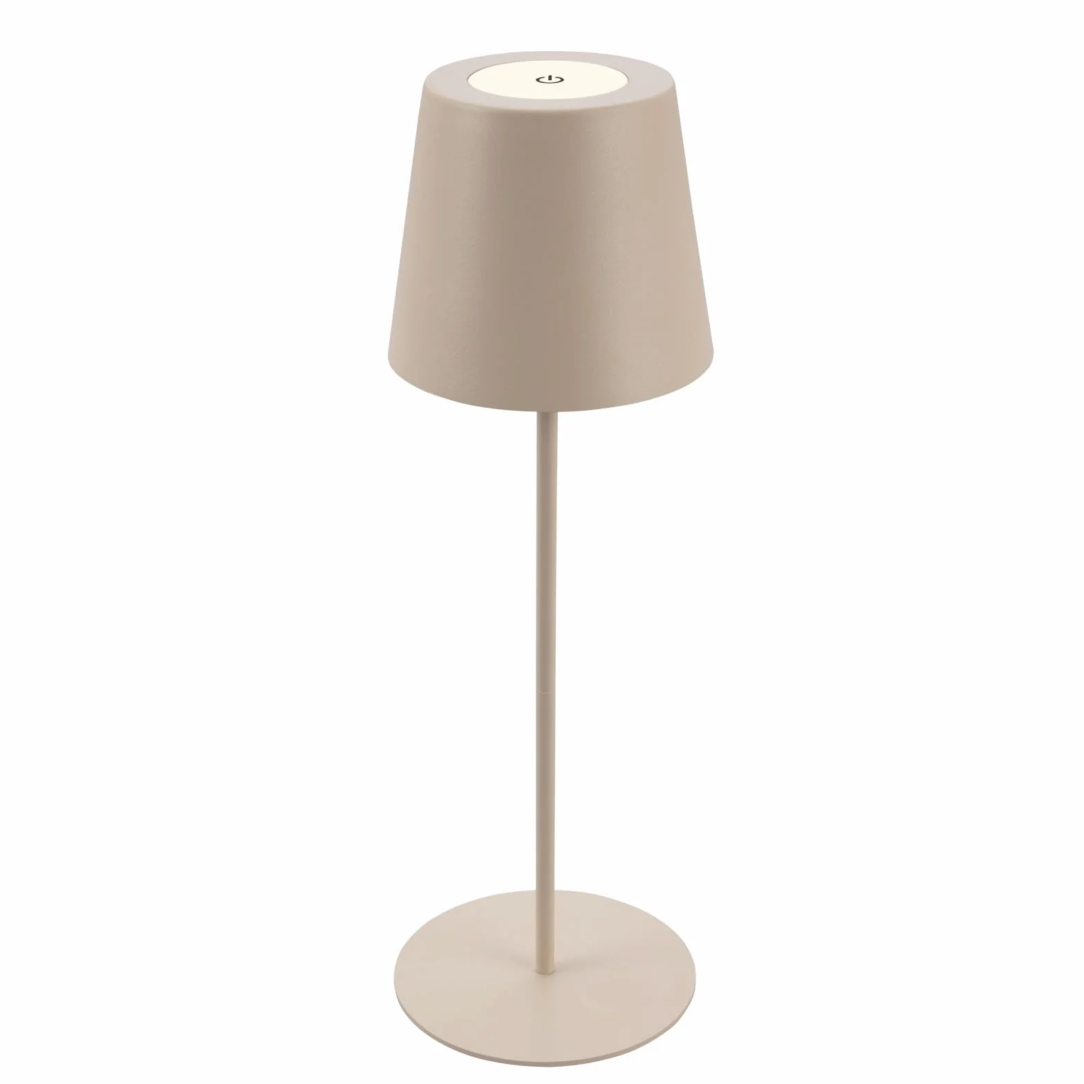 BRILONER - Lampa stołowa LED bezprzewodowa, ściemniana, regulowana wysokość, lampka nocna i do czytania, akumulatorowa, 36x10,5 cm, beżowy – praktyczne i eleganckie światło