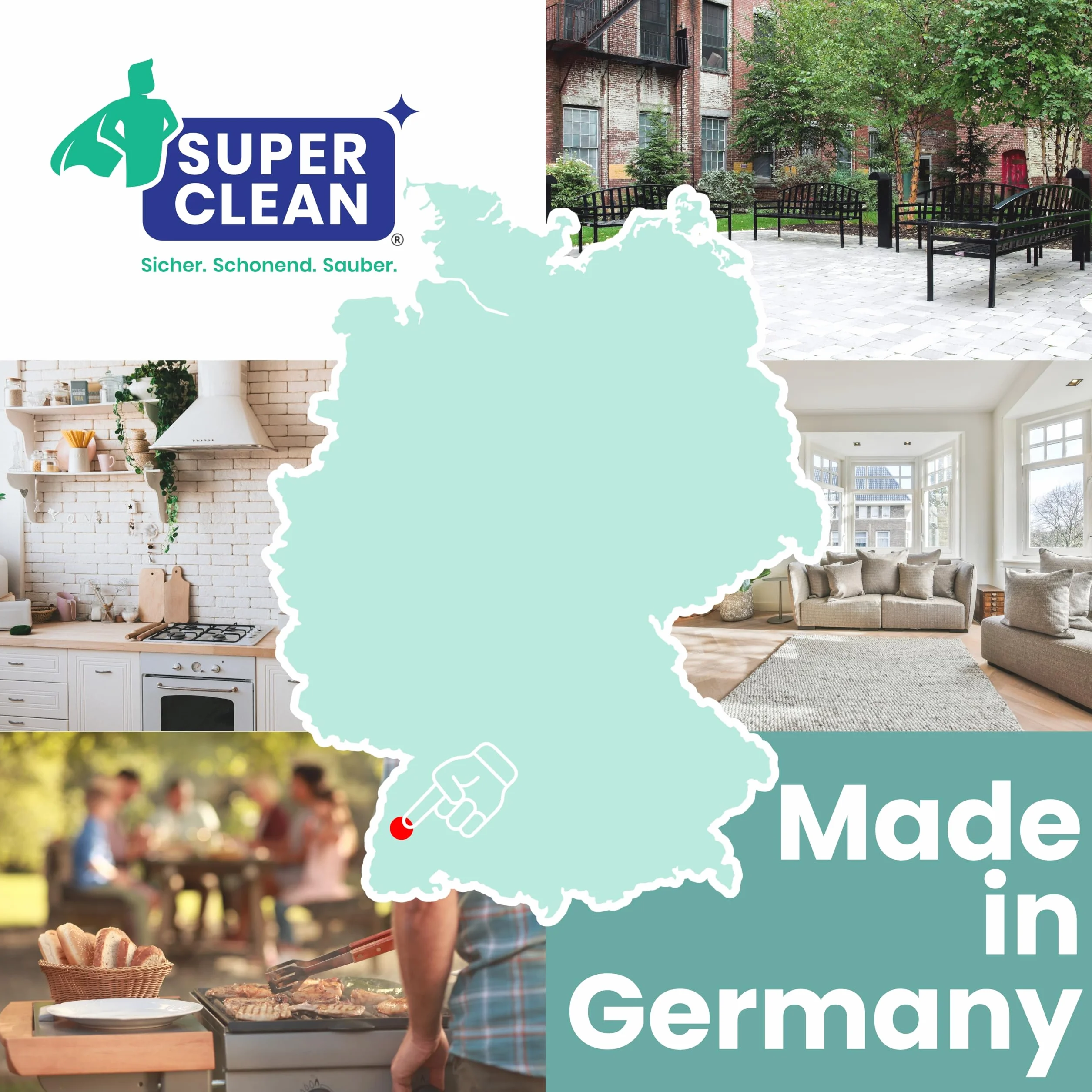 SUPER CLEAN Środek do czyszczenia płyt kuchennych do wszystkich płyt ceramicznych i indukcyjnych | Zawartość: 250 ml | Usuwa przypalenia i tłuszcz – Skuteczne czyszczenie i pielęgnacja