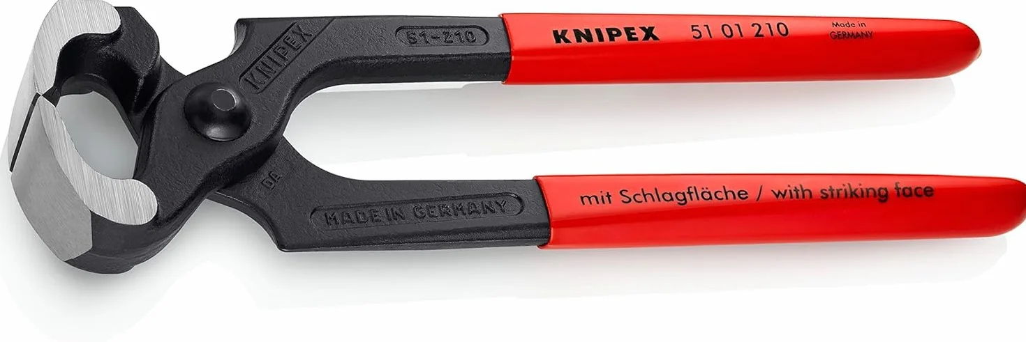 KNIPEX Obcęgi do gwoździ z tworzywa sztucznego, powlekane 210 mm, 51 01 210