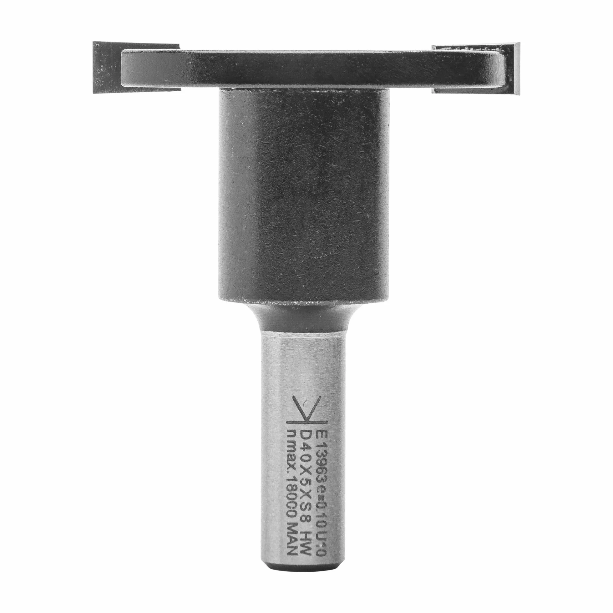 ENT 13963 Frez boczny w wegliku, trzpien (S) 8 mm, srednica (D) 40 mm, NL 5 mm, GL 50 mm, montowany na trzpieniu mocujacym