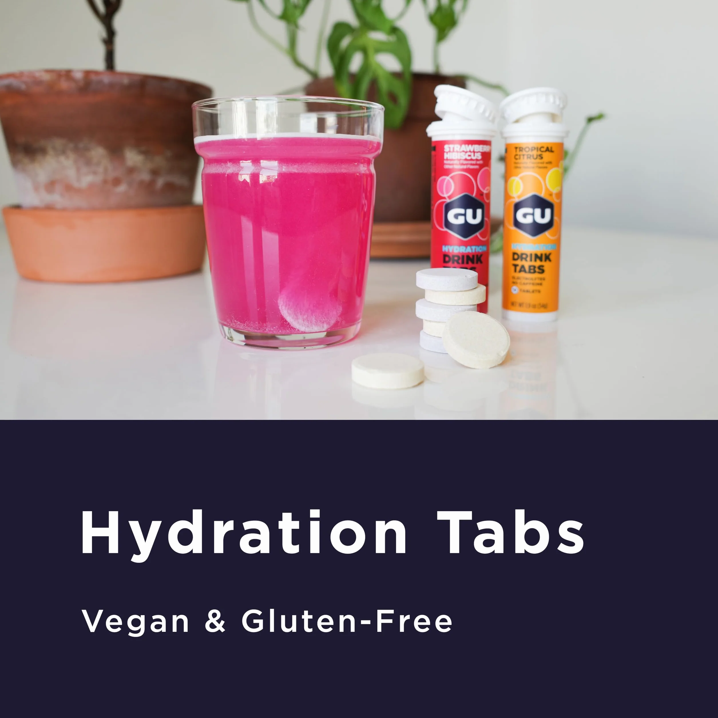 GU Hydration Drink Tabs, 8 x 12 Tabs (Lemon Lime)
