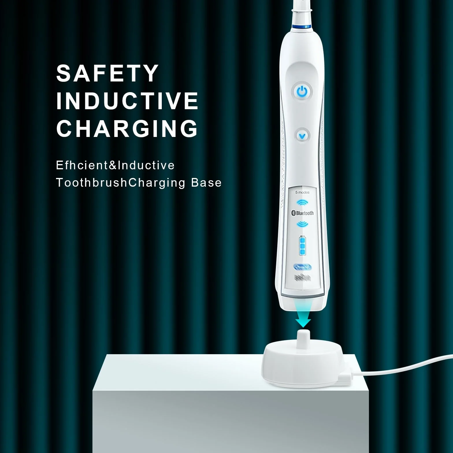 Elektryczna stacja ładująca do szczoteczek do zębów Braun Oral B Pro 650, 2000, 3500, 3900, Smart 6000N, iO4, iO5, iO6, Kids, Vitality, Genius X, ładowarka USB typu 3757