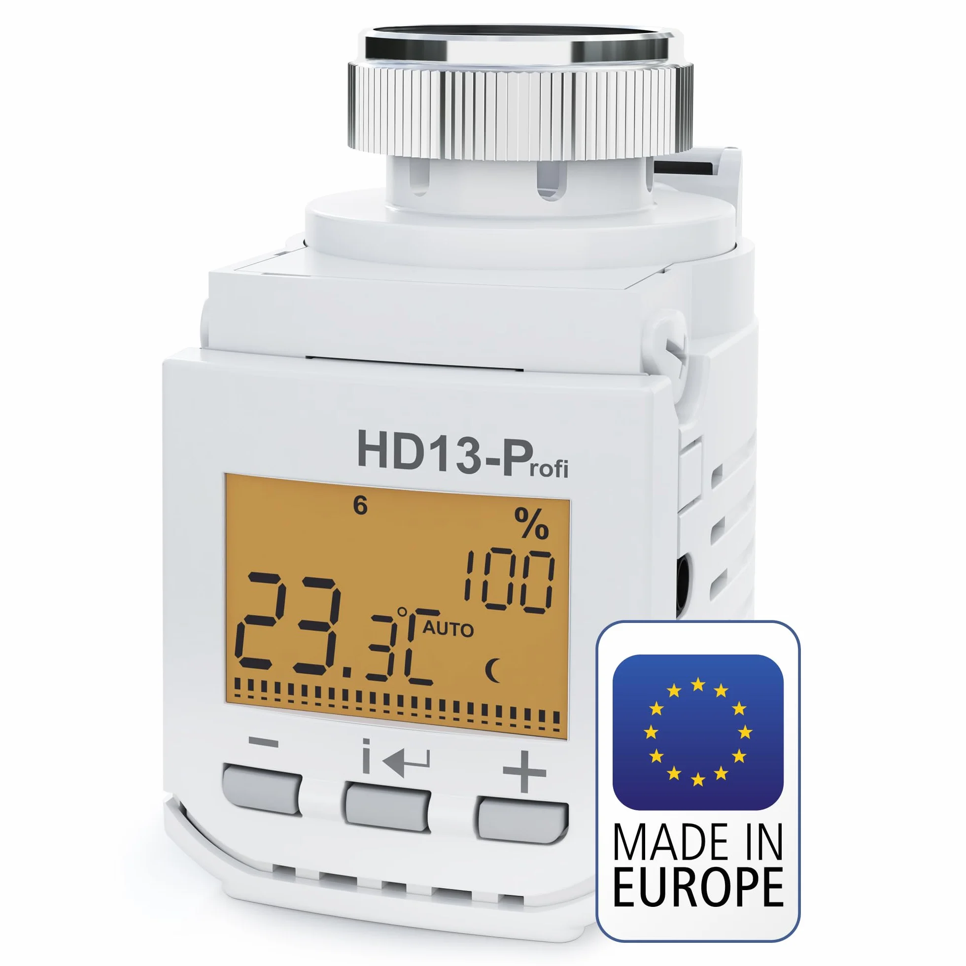 Elektrobock HD13-Profi programowalny termostat grzejnikowy, 230 V, biały, kompaktowy