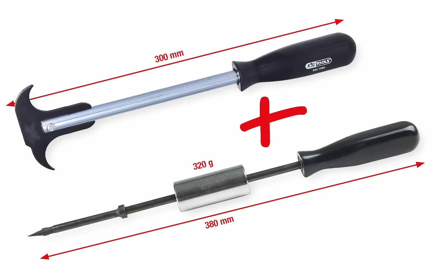 KS Tools 150.3610 Zestaw do wyciągania simmeringów, 2-szt