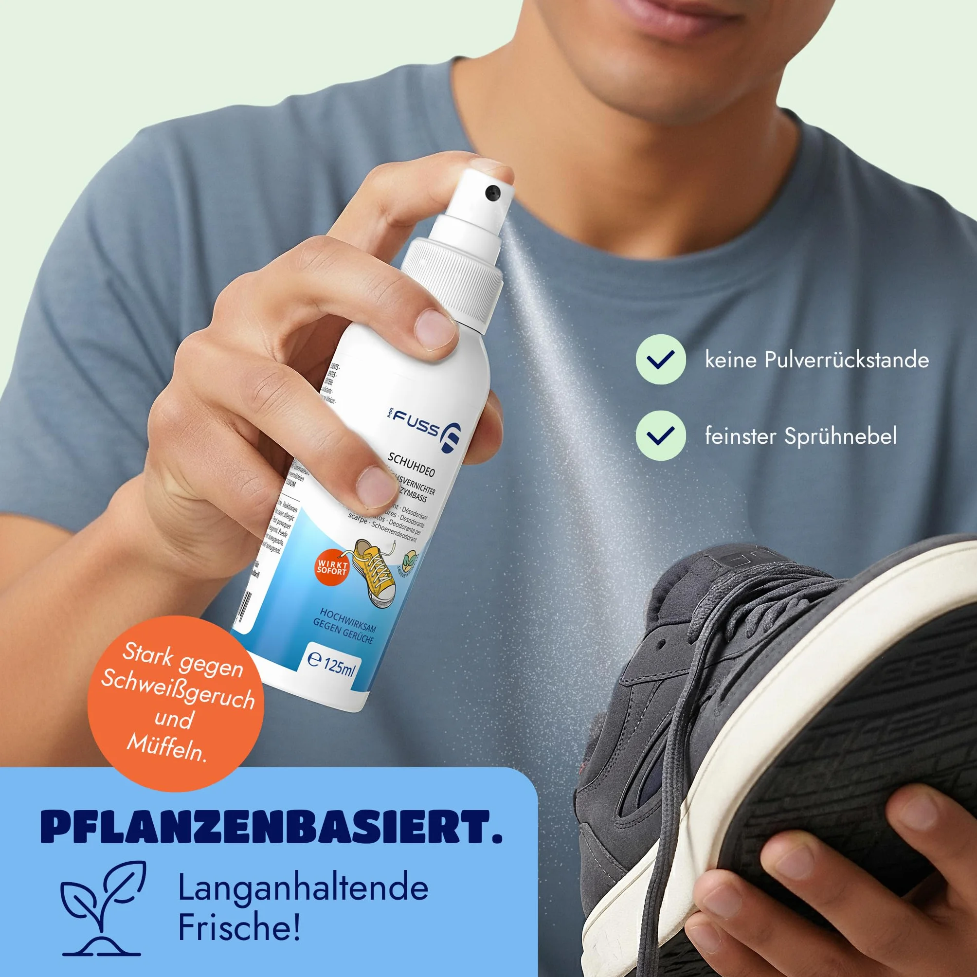 Mr. Fuss Dezodorant do butów neutralizator zapachów spray 125 ml