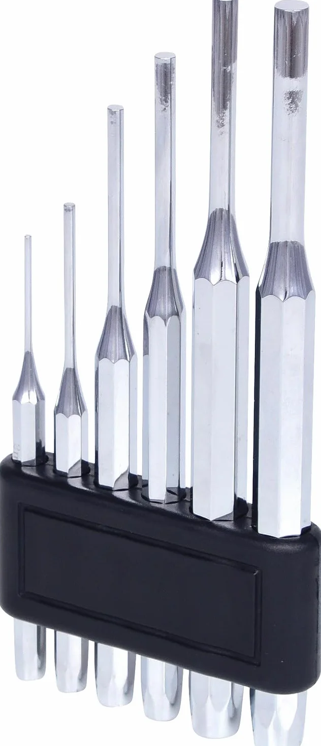 KS Tools 156.0150 Zestaw wybijaków, chromowany na wysoki połysk, 6-szt