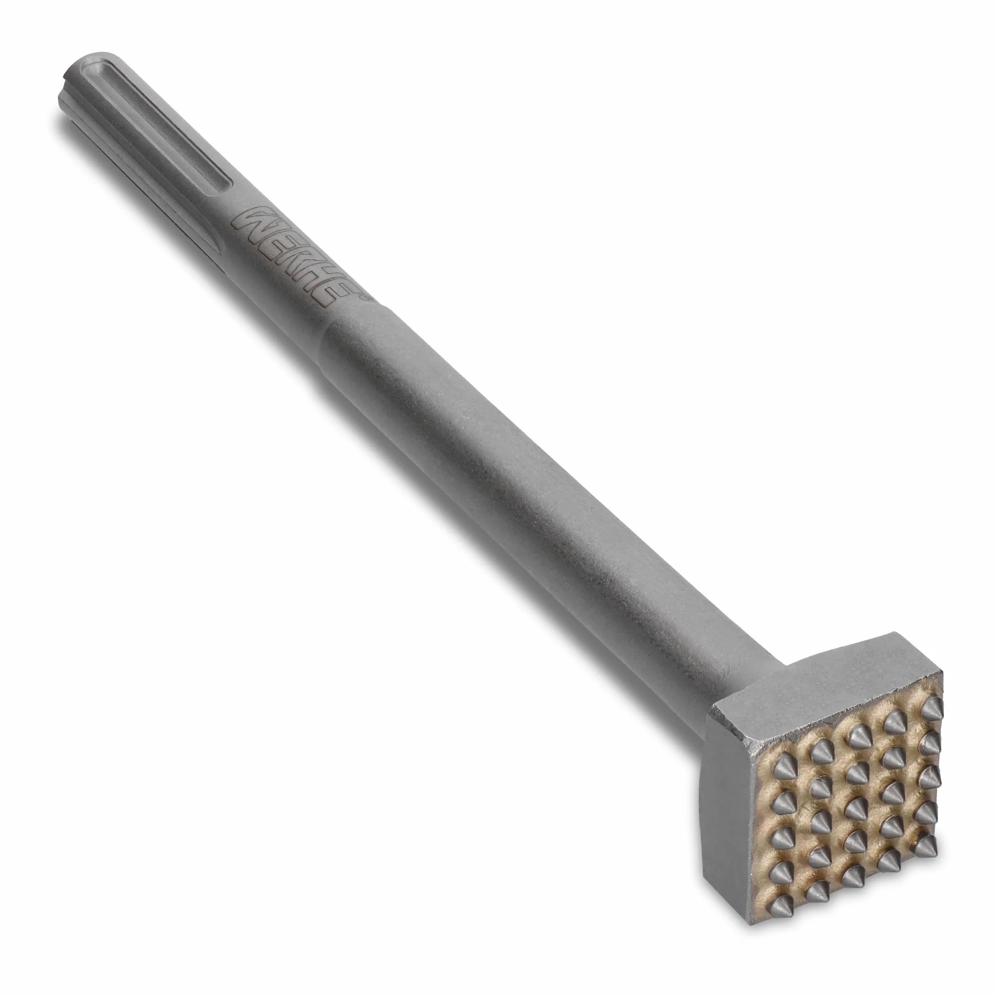 WERHE groszkownik SDS Max, 25 zębów, 300 mm, węglik spiekany do betonu | ze stali hartowanej, ok. 0,88 kg, idealny do rozbiórki i remontu, usuwa tynk i płytki, przygotowuje podłoża, kamień