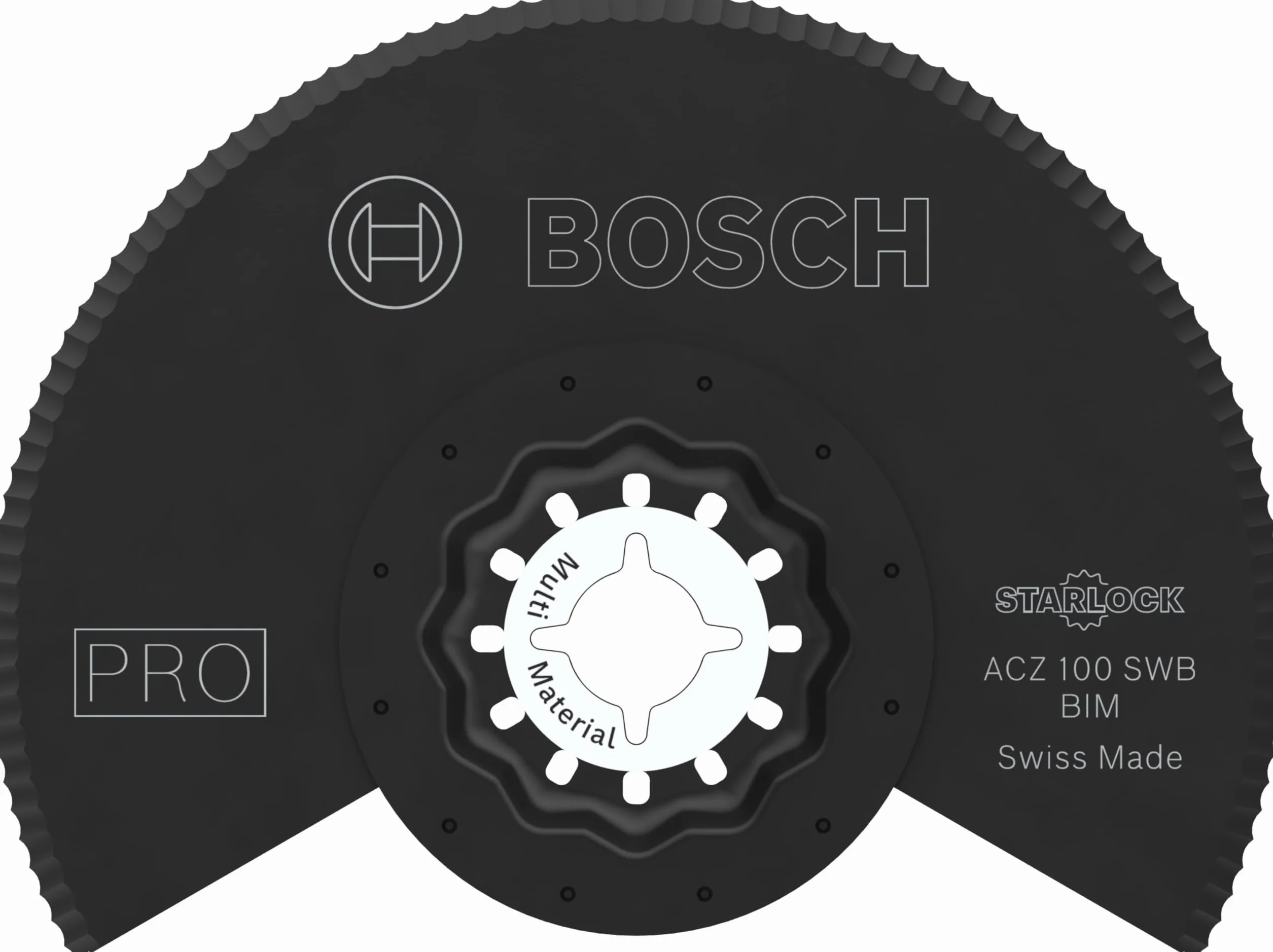 Bosch 1 x PRO Multi Material ACZ 100 SWB arkusz do narzędzi wielofunkcyjnych (do filcu dachowego, polistyrenu PS, Ø 100 mm, profesjonalne akcesoria, narzędzie wielofunkcyjne)