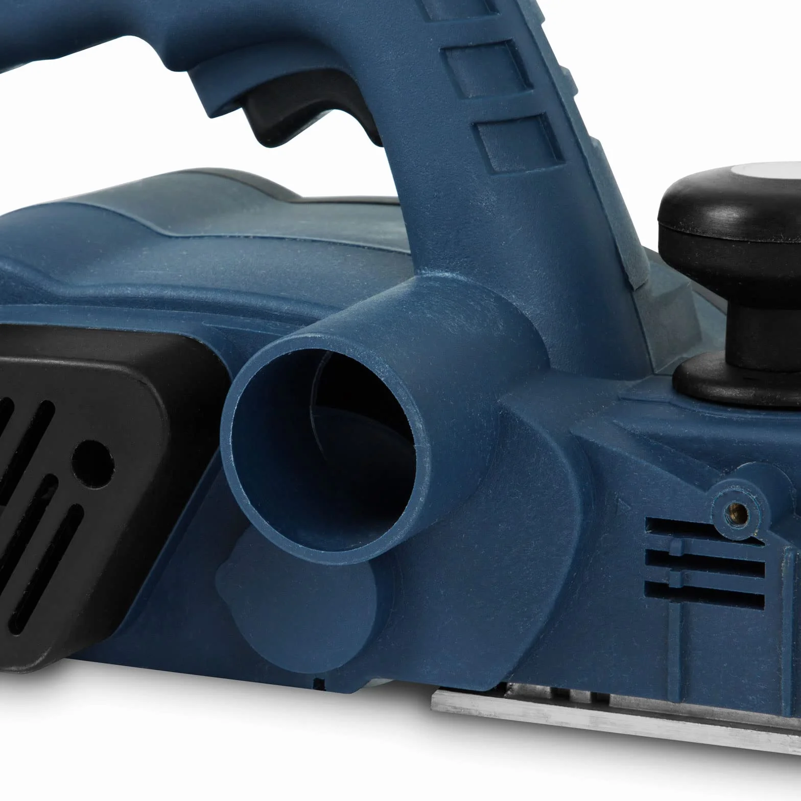 EBERTH Strug elektryczny do drewna o mocy 900 W, głębokości cięcia 2,6 mm, szerokości strugania 82 mm, strug z ogranicznikiem równoległości i głębokości oraz workiem na pył, blokadą włączania