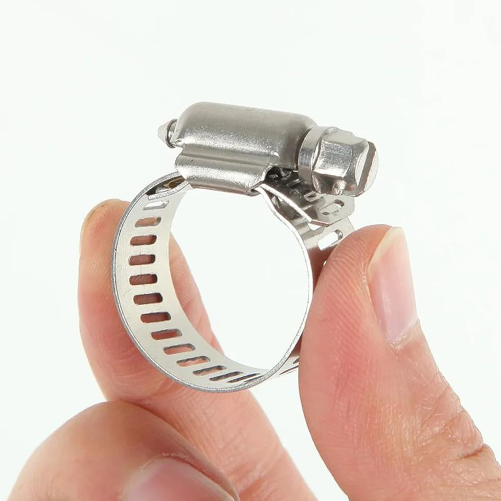 Zaciski wężowe Miniaturowy zacisk przewodu paliwowego ze stali nierdzewnej 6 mm-57 mm, opcjonalny rozmiar do węża powietrznego, wodnego, silikonu(33 57mm)