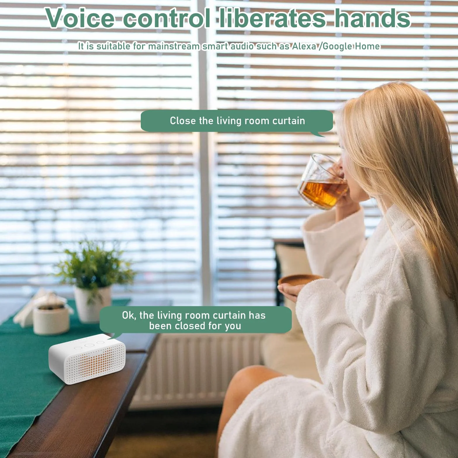 Moduł przełącznika rolet WiFi Smart, kompatybilny z Google Home/Smart Life/Tuya Smart