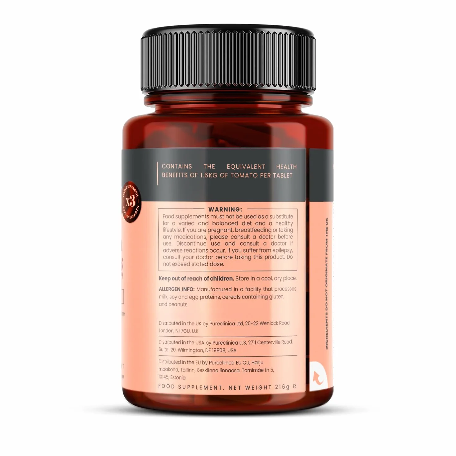 Lycopen 50 mg x 180 tabletek (dostawa przez 6 miesięcy). 300% wytrzymałości zwykłych tabletek likopenowych.